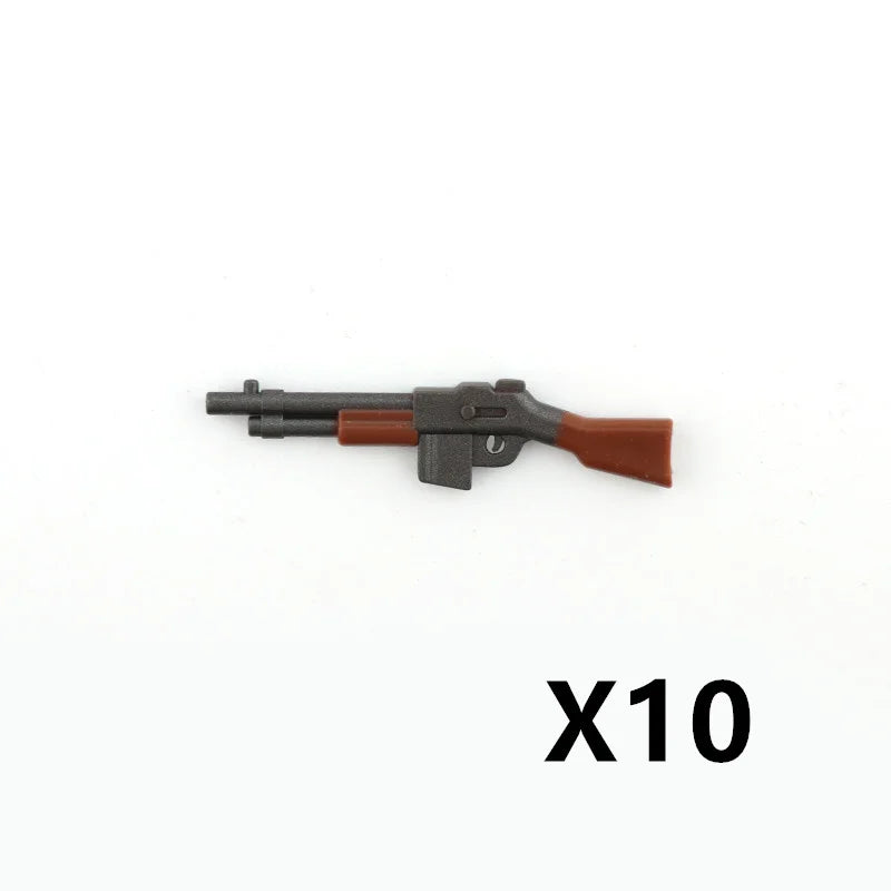 WW2 Military Weapon Building Blocks US Army Figures Guns Two-color Printing M1 Rifle M1A1 Submachine Gun Accessories Toys C270