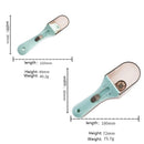 LMETJMA 2 Pcs Adjustable Measuring Spoons with Box Multifunctional Markings Magnetic Scoop Teaspoons KC0602