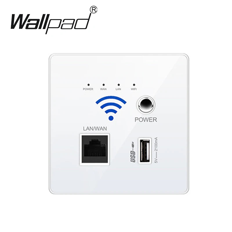 2023 New White USB Socket Wireless WIFI USB Charging Socket,Wall Embedded Wireless AP Router in the Socket 3G WiFi Repeater