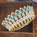 Crystal Queen Hochzeit Tiara Krone Braut Festzug Haarschmuck Barock Diadem Kopfschmuck Damen Braut Kopfschmuck Accessoires