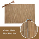 2/4/6Pcs Placemats PVC Dining Table Mat Weave Disc Pads Bowl Coasters De Cozinha 30*45cm Plate Bar Kitchen Coffee Table Mat