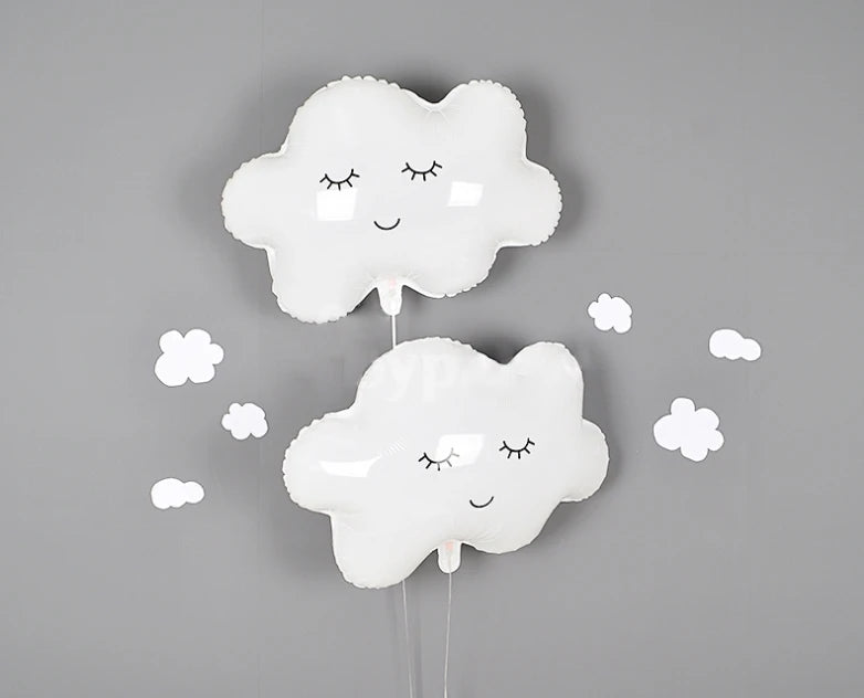 Big Rainbow Smile White Cloud Foil Balloon Birthday Party Baby Shower Wedding Anniversary Decoration Supplies kid toys