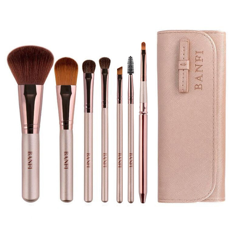 FJER 7-9PCS Makeup Brushes Kit Beauty Makeup Brush тени для век Cosmetic Blush Foundation Eyeshadow Concealer кисти для макияжа