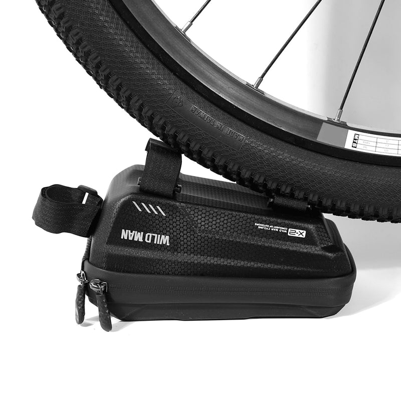 WILD MAN 1L MTB Bike Bag Bicycle Touch Screen Saddle Pouch Waterproof Top Tube Hard Shell Case Cycling Bicicleta  Accessories