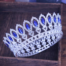Crystal Queen Hochzeit Tiara Krone Braut Festzug Haarschmuck Barock Diadem Kopfschmuck Damen Braut Kopfschmuck Accessoires