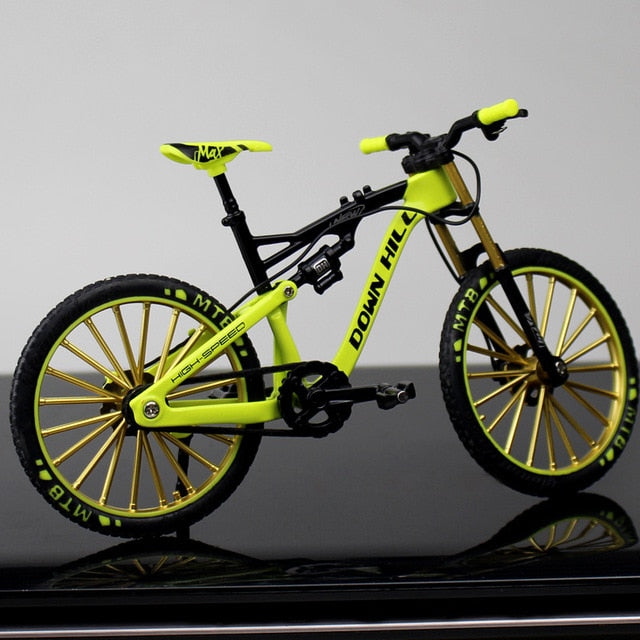 New mini 1:10 Alloy Model Bicycle Diecast Metal Finger Mountain bike Racing Simulation Adult Collection Gifts Toys for children