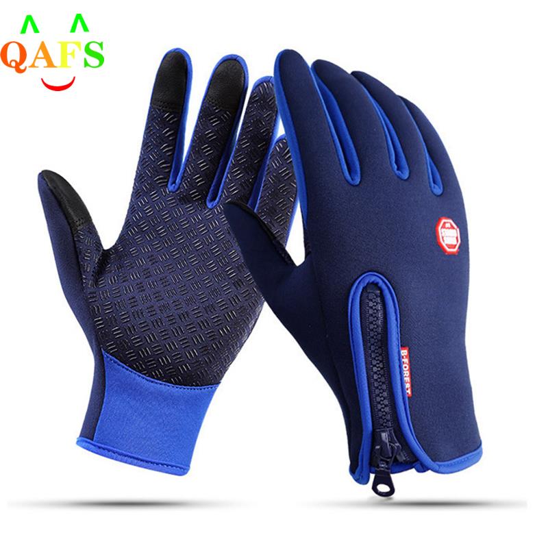 Outdoor Winter Gloves Waterproof Moto Thermal Fleece Lined Resistant Touch Screen Non-slip Motorbike Riding