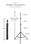 Heavy Duty Metal Aluminum Alloy Light Stand Tripod for Photo Studio Softbox Video Flash Reflector Lighting Background Stand