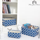 Cube Canvas Fabric Storage Basket Clothes Folding Storage Box For Nursery Underwear Toy Organizer Laundry Basket With Handle