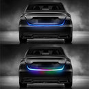 FORAUTO 1.2m 12V Car Rear Trunk Tail Light Dynamic Streamer Reverse Warning Light Brake Turn Signal Lamp Car LED Strip
