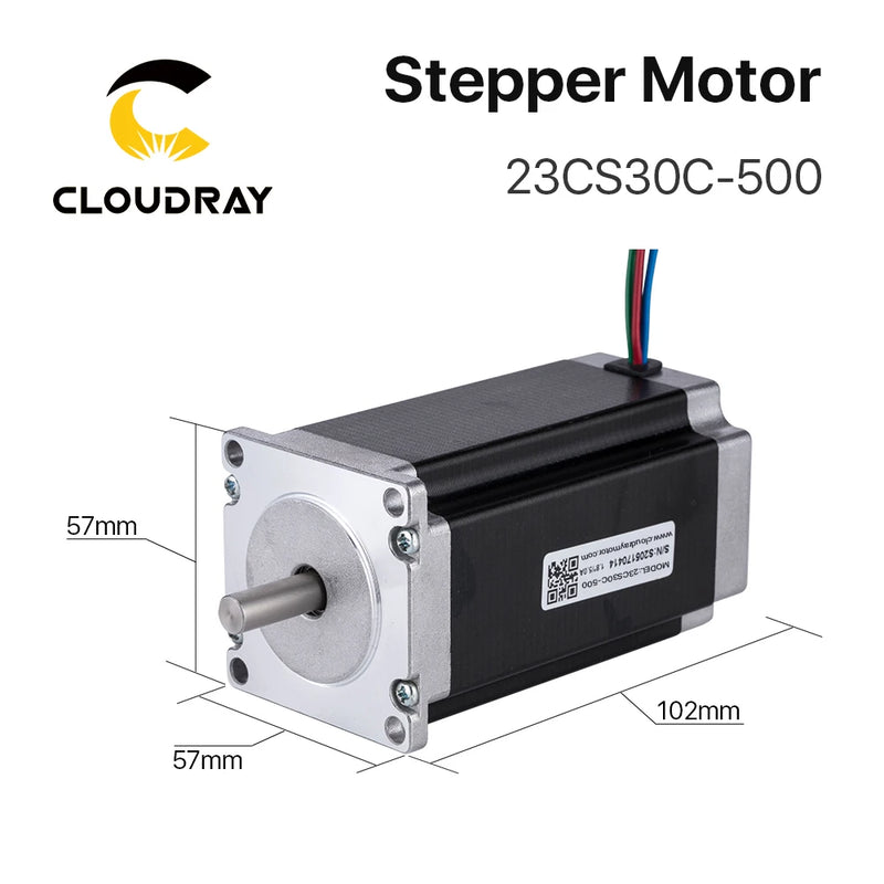 Cloudray Nema 23 Open Loop Stepper Motor Kit 2 Phase 3N.m 5.0A 23CS30C-500+DM556S for 3D printer CNC Engraving Milling Machine
