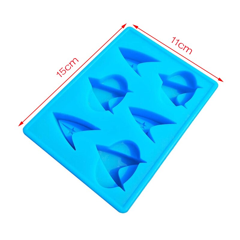 Star Trek Gifts Silicone Freezer Candy Chocolate Molds Cake Form Ice Cube Trays Cool Novelty Mini Starfleet Mold Great for Party