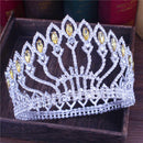 Crystal Queen Hochzeit Tiara Krone Braut Festzug Haarschmuck Barock Diadem Kopfschmuck Damen Braut Kopfschmuck Accessoires