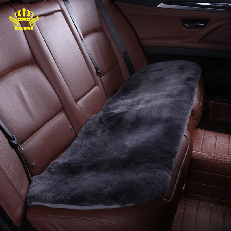 AUTOROWN Faux Fur Car Seat Cushion For Toyota Lexus Kia Hyundai Nissan Universal Car Seat Covers Automotive Interior Accessories