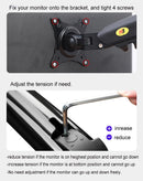 NB F80 Desktop Gas Spring 17-30" LCD LED Monitor Holder Mount Arm Full Motion Display Stand Loading 2-9 Kgs