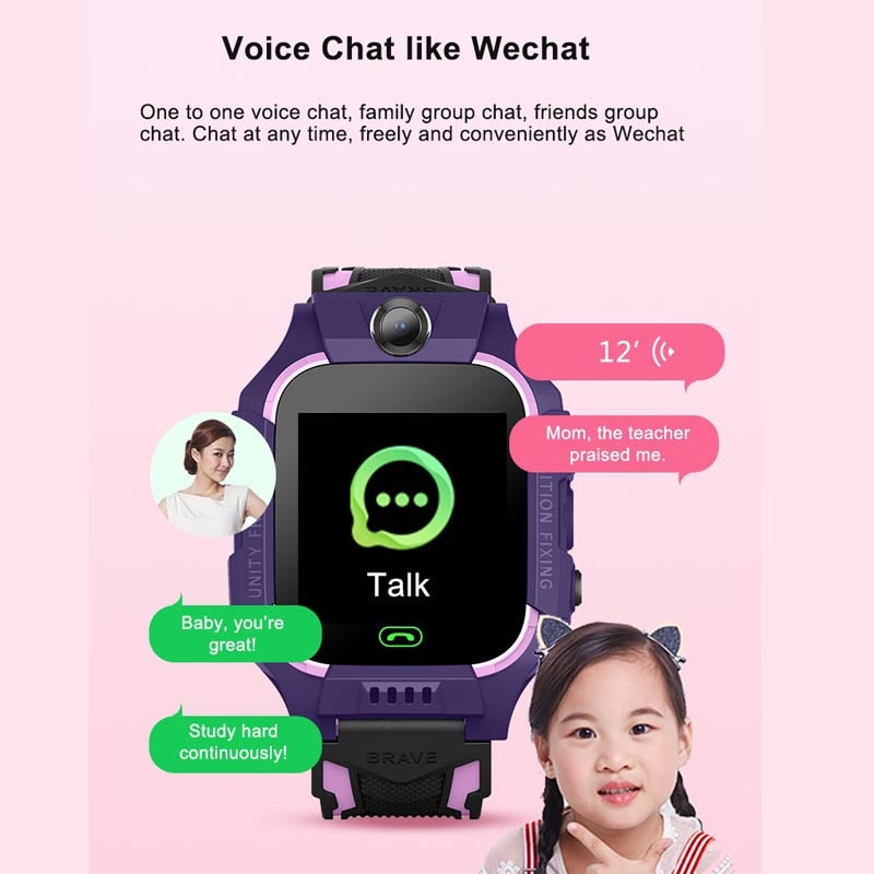 Q19 Kids Children Smart Watch IP67 Waterproof 2G SIM Card LBS Tracker Camera SOS Call Location Reminder Anti-Lost PK Q50 Q12