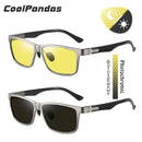 Photochrome Aluminium Magnesium Quadrat Herren Sonnenbrillen Polarisierte Sonnenbrillen für Herren Damen Autofahrerbrillen Oculos masculino Male