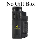 Plastic Lighters Windproof  Jet Cigar Lighter Butane Refilling Cigarette Torch Lighter For Cigar Smoking Tool Accessories