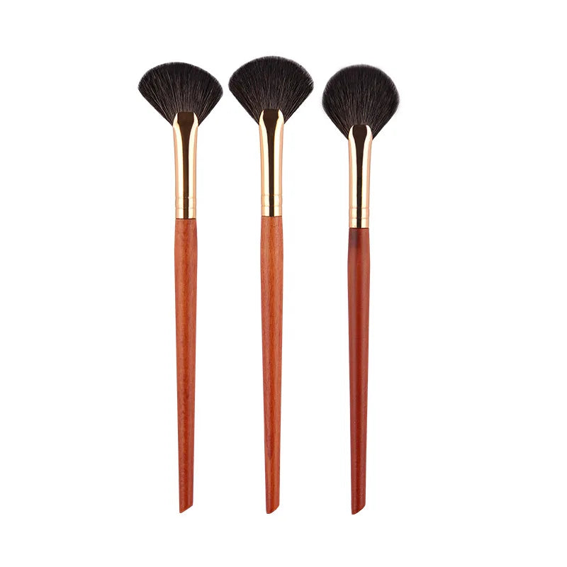 1 piece Small Fan Makeup brushes Highlighter Nose shadow Make up brush Blusher contour exquisite beauty tools Goat hair