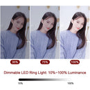 9 Zoll Mini-LED-Video-Selfie-Ringlicht mit Stativ Ringlampen für YouTube-Handy Live-Foto-Fotostudio Ringlicht