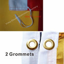 Portugal Military Flag POR General Army 4x4FT 120x120cm 100D Polyester Double Stitched High Quality Naval Jack Banner Ordem Avis