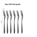 6/12 Stk. Obstgabeln Mini-Essensspieße Kinder Lunchbox Cocktail Edelstahl Kuchen Dessert Sushi Snack Picker