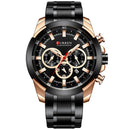 CURREN Men’s Watches Top Brand Big Sport Watch Luxury Men Military Steel Quartz Wrist Watches Chronograph Gold Design Male Clock