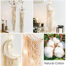 Nordic Stern Mond Makramee Heimdekoration Accessoires Boho Deko Ramadan Mädchen Kinder Babyzimmer Wanddeko Traumfänger Wandbehänge