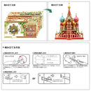 Piececool 3D Metal Puzzle Model Building Kits-Saint Basil's Cathedral Jigsaw Toy ,Christmas Birthday Gifts for Adults