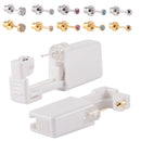 1PC Sterilized Disposable Safety Ear Piercing Device+Sterile Bezel Crystal Stud No Sharp Body Piercing Jewelry Suitable Baby