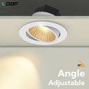 Black/White Body Recessed LED Dimmable Downlight COB 6W12W 15W LED Spot Light LED Decoration Ceiling Lamp AC110V/220V Spot lamp