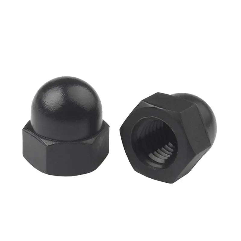 50/100pcs M3 M4 M5 M6 M8 M10/M12 Plastic Hex Nylon Cap Nuts Decorative Cover Semicircle Acorn Nut White Black.