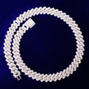 Bubble Letter Miami Cuban Link Chain for Men Necklace Choker Charms Gold Color Iced Out Fashion Jewelry 2021 Trend
