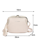Fashion Herbst Winter Umhängetasche Damen PU Leder Crossbody Bag Einfarbig Solide Farbe Clip Messenger Bag Damen Handtasche Geldbörse Tasche
