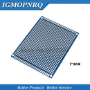 1pcs Double-Sided Protoboard Breadboard Universal Board blue PCB 2*8cm 3*7cm 4*6cm 5*7cm 7*9cm 2.54mm