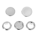 Bathroom Basin Sink Overflow Ring Round Insert Chrome Hole Cover Cap