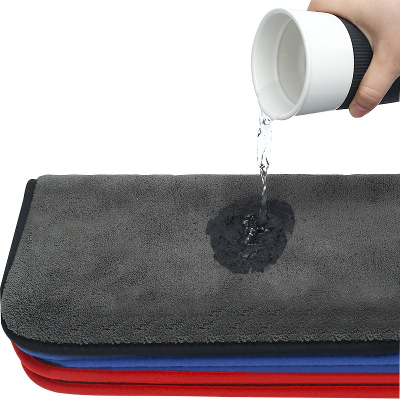 Car Wash Towel 1200GSM Microfiber Towel Car Detailing Microfiber Rag for Car Cleaning Drying Tool Kitchen Washing Accessories