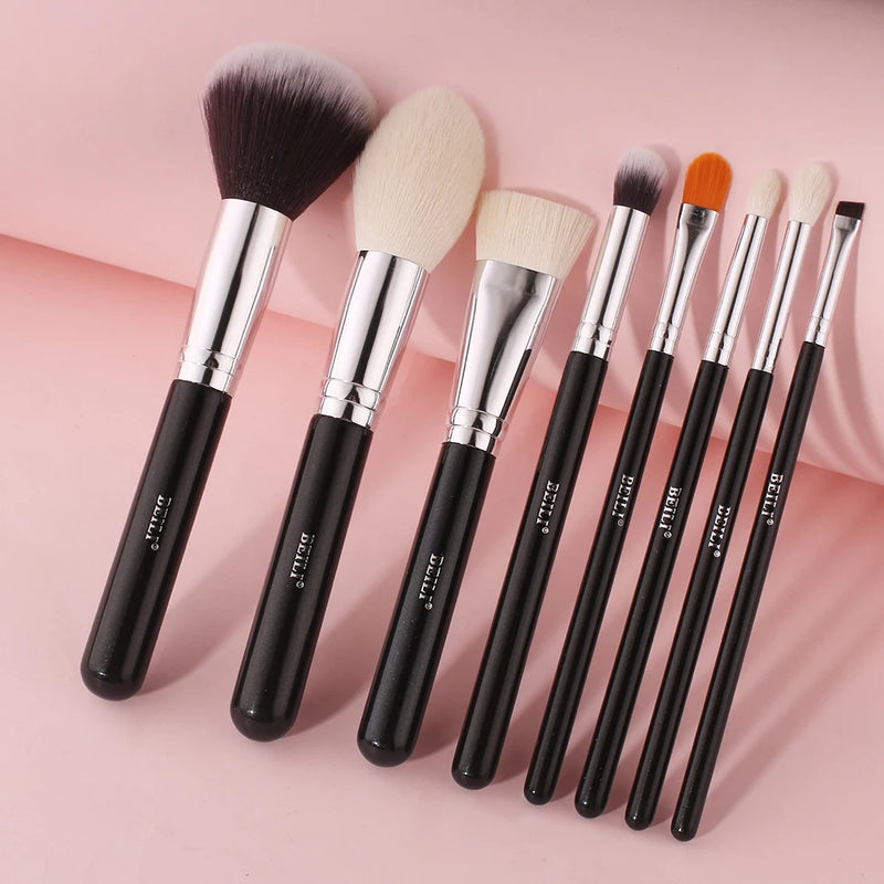 BEILI 8-10PCS Makeup Brushes Powder Foundation Highlight Concealer Eyeshadow Blending Make Up Brush Set pinceaux de maquillage