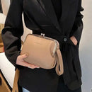 Fashion Herbst Winter Umhängetasche Damen PU Leder Crossbody Bag Einfarbig Solide Farbe Clip Messenger Bag Damen Handtasche Geldbörse Tasche