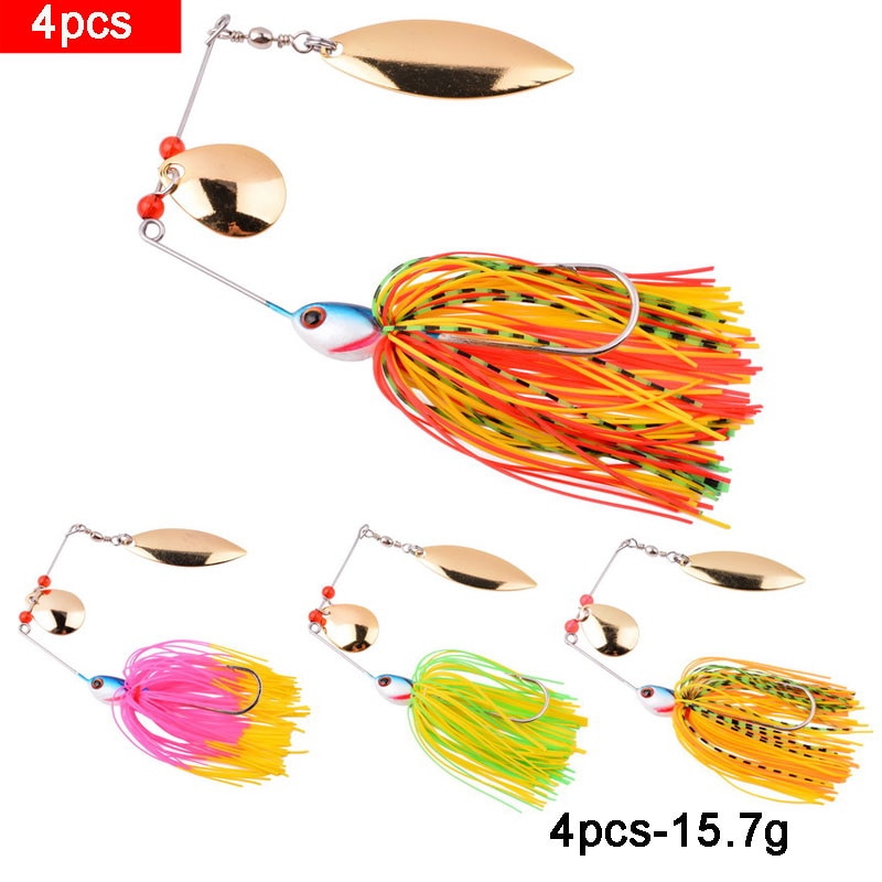 4pcs/8Pcs Fishing Lure Wobbler Lures Spinners Spoon Bait For Pike Peche Tackle All Artificial Baits Metal Sequins Spinnerbait