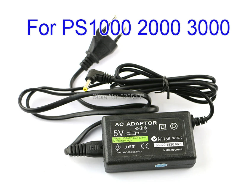 1pc EU/US Plug 5V Home Wall Charger Power Supply AC Adapter for Sony PlayStation Portable PSP 1000 2000 3000 Charging Cable Cord