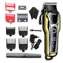Kemei Haarschneidemaschine Elektrischer Haartrimmer Professioneller Herrenhaarschneider Schnurloser Barttrimmer LED-Anzeige Kabelloser Haarschneider