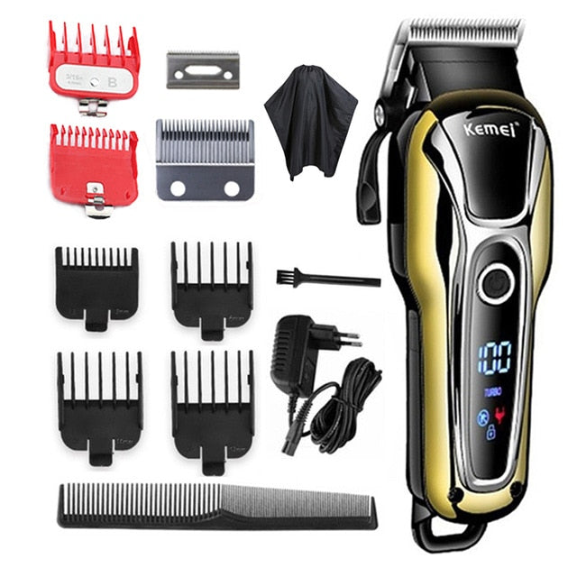 Kemei Hair Clipper Electric Hair Trimmer Professional Men&