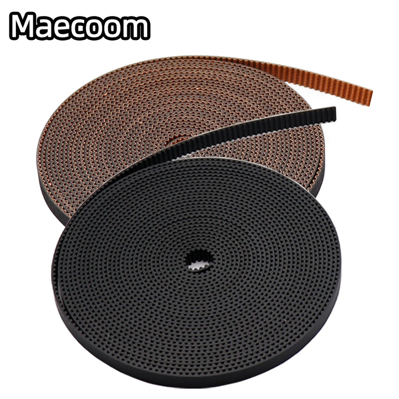 5m/10m//20m/50m/lot GT2-6mm / 10mm open timing belt GT2 belt Rubber Aramid Fiber cut to length for 3D printer wholesale