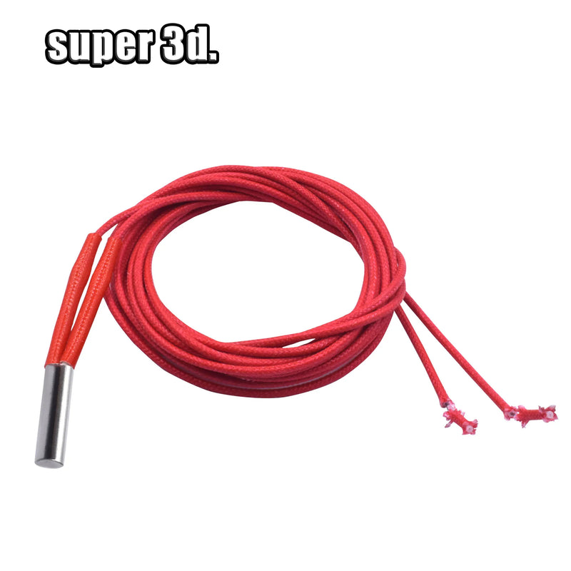 12V/24V 40W 50W Ceramic Cartridge Heater 6*20mm 1M /2M Cable 3D Printer Print Head Induction Heater Heating Tube element
