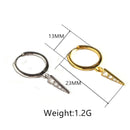 WANTME Genuine 100% 925 Sterling Silver Jewelry Minimalist Triangle Pave Crystal Zircon Dangle Tassel Stud Earrings for Women