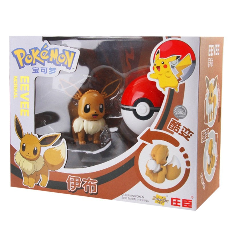 Pokemon Figures Ball Variant Model Pikachu Jenny Turtle Pocket Monsters Action Figure Toy Christmas Gift Box