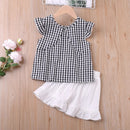 Humor Bear Baby Girl Clothes Fashion New Girls Clothing Sets Kids Clothes Toddler Girl Cute Bow T-shirt+ Pants Summer Set