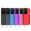 Candy Color Kartenfächer Business Case für Samsung Galaxy S21 Ultra S20 FE Note 20 S10 Plus 5G Hülle für S21+ Note 10 Plus