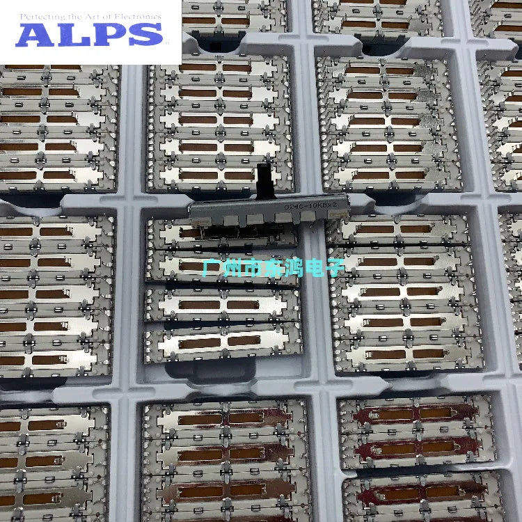 Original Alps Alps 4.5cm sliding potentiometer duplex b10k * 2-axis 10mm mixer push